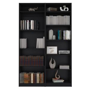 Combo Home 2 Estantes + Complemento - Wengue