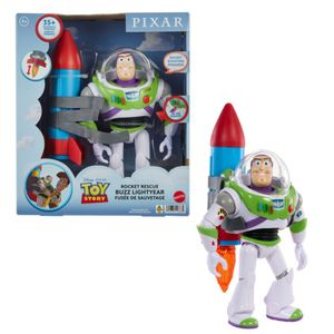 Figura Pixar Toy Story Buzz Con Cohete 12"