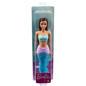 Muñeca Barbie Fantasía Sirena Aleta Azul Con Lila
