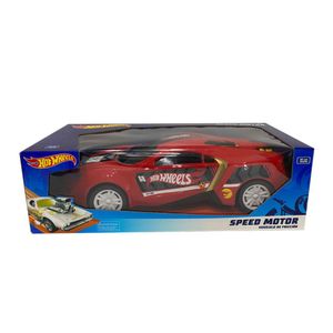 Auto Hot Wheels Friction Speed Motor 42Cm Rojo