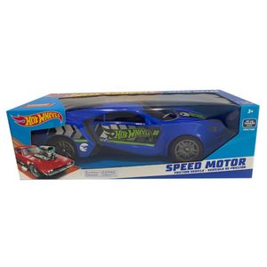 Auto Hot Wheels Friction Speed Motor 42Cm Azul