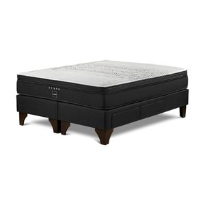 Cama Europea con Cajones Tempo King