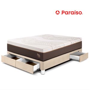 Cama con Cajones Royal Abrazzo 2 Plazas Champagne