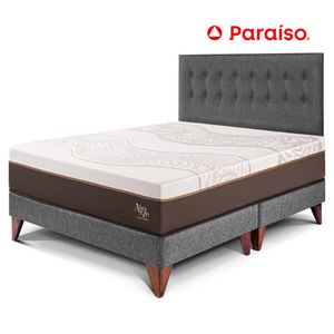 Dormitorio Europeo Royal Abrazzo Queen Gris