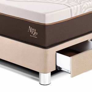 Dormitorio con Cajones Royal Abrazzo 1.5 Plazas Champagne