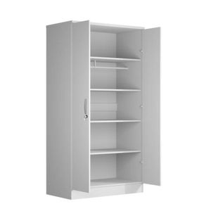 Ropero Moderno Kennedy 2 Puertas Blanco R&R MUEBLES