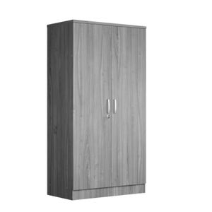 Ropero Moderno Kennedy 2 Puertas Gris R&R MUEBLES