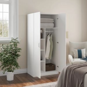 Ropero Moderno Danny 2 Puertas Blanco R&R MUEBLES