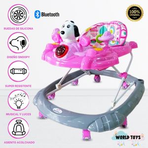 Andador para Bebé Musical Little Snoopy Rosado