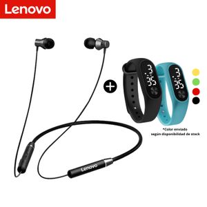 Audifonos Bluetooth Lenovo HE05 + Reloj Pulsera Digital