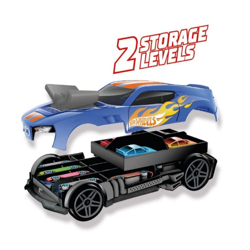 Auto De Carreras Hot Wheels 2 En 1 Guarda Autos Real Plaza