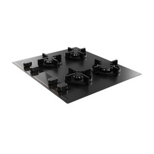 Cocina Encimera a Gas Teka GBC 64-G1 4 Quemadores Cristal Vitrocerámico Negro