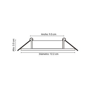 Spot LED Caja Octogonal Opalux 10W 12.2cm Luz Fría Blanco