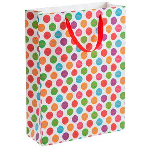 Bolsa de Regalo CLASS&WORK Blanca Bolas Ext Grande