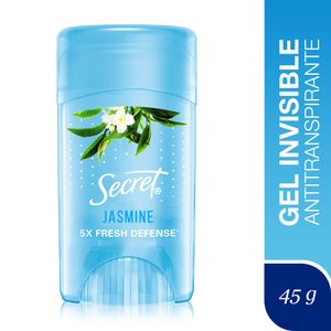 Desodorante SECRET Antitranspirante en Gel Invisible Jasmine 45g