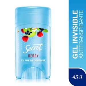 Desodorante SECRET  Antitranspirante en Gel Invisible Berry 45g