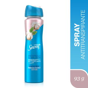 Desodorante SECRET Spray Antitranspirante Powder Protect Cotton 93g