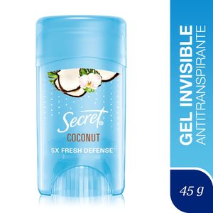 Desodorante SECRET  Antitranspirante en Gel Invisible Coco 45g