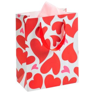 Bolsa de Regalo CLASS&WORK Corazones Rojos Grande