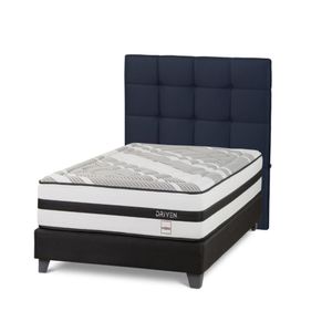 Dormitorio Driven 1.5 Plazas + Respaldo Issey Azul
