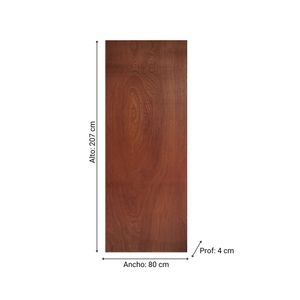 Puerta de Interior HDF/Pino Lisa Africano 4x80x207cm Dimfer