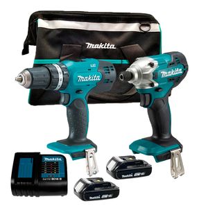Taladro Makita DHP453 + Atornillador + 2 Bat 1.5AH + Carg
