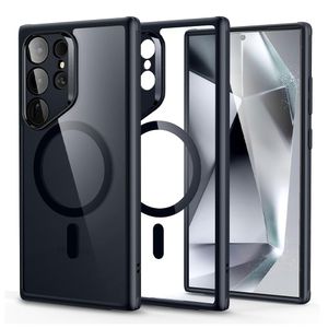 Case para Samsung S24 Ultra, amortiguador de choques, magnetico negro