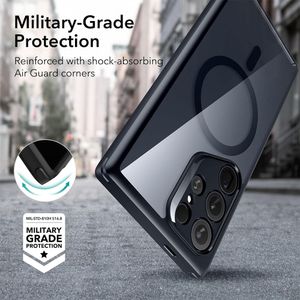 Case para Samsung S24 Ultra, amortiguador de choques, magnetico negro