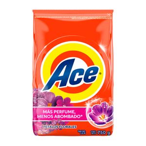 Detergente en Polvo Ace Pétalos Florales 750 gr