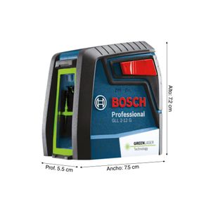 Nivel láser Gll 2-12 G + Tripode BT 150 Bosch