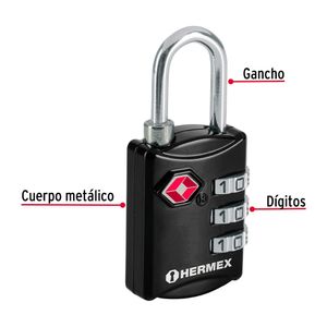Candado Maletero Hermex 27mm CMA-5C