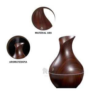 Difusor Novedoso de Aromas con Cable  de Madera Oscuro