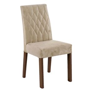 Juego de Comedor Livia con 4 Sillas Marrón/Crema/Imperial