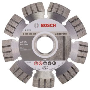 Bosch Disco Diamante Best Hormigon Duro y Armado 4 1/2"