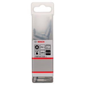 Bosch Punta Phillips 1X25mm 100 Unidades Caja Plastica