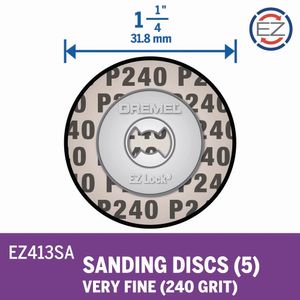 Disco de Lija Dremel EZ413SA Ez-Lock 240g