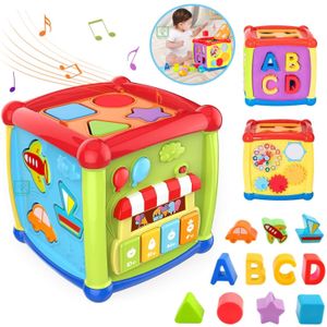 Cubo Educativo de Actividades 6 en 1 Con Sonidos Y Luces