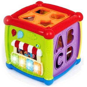 Cubo Educativo de Actividades 6 en 1 Con Sonidos y Luces