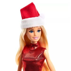 Muñeca Barbie Santa Claus Navidad Rubia