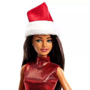 Muñeca Barbie Santa Claus Navidad Trigueña
