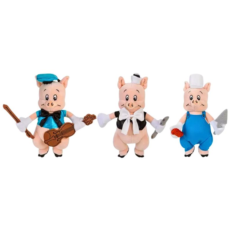 Peluches Los Tres Cerditos pack Edicion Limitada Real Plaza