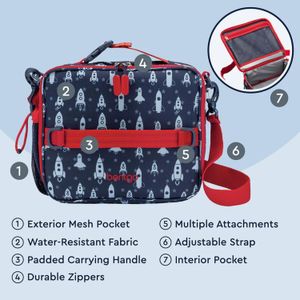 Porta Lonchera Bentgo Kids Lunch Bag - Cohetes