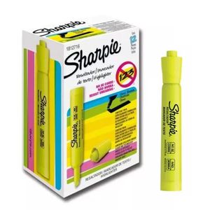 Caja de 12 Resaltadores Sharpie Tank Amarillo 1776904