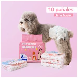 Pañales Absorbentes para Mascotas Perros Hembra Talla S JP3