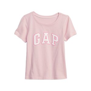 Polo Baby Gap Rosado Bebé Con Logo Gap 100% Algodón Manga Corta Para Niña