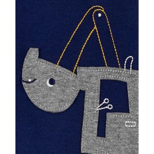Pijama Enterizo Carters de Construcción Manga Larga 100% Algodón para Bebé Niño