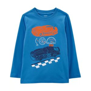Polo Carters de Coche de Carreras 100% Algodón Jersey Manga Larga para Niño