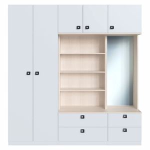 Armario Moderno Berlín color Blanco/Duna TU MESITA