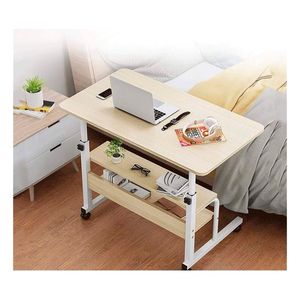 Mesa Escritorio Para Laptop Con Ruedas Portátil Ajustable MarrónC 1361