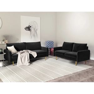 Juego de Sala Mallma Deco 3 2 Neylan Negro